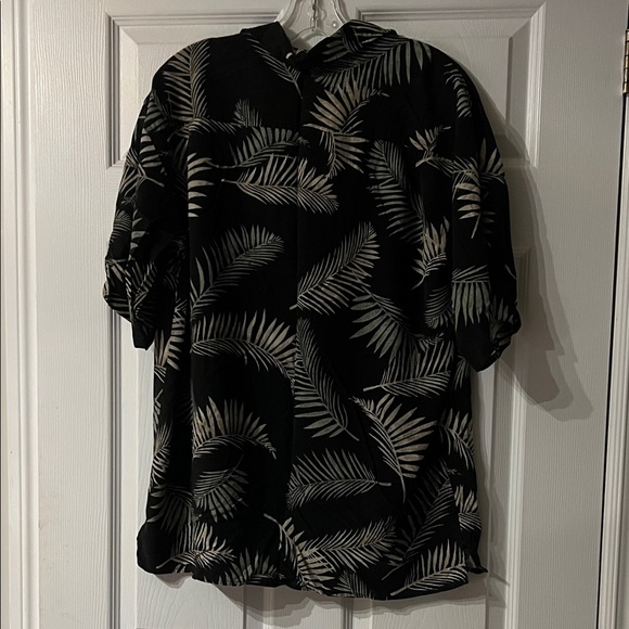 🌴vacation pick🌴Men's Silk Tropical Print Shirt Jacket - Picture 4 of 4